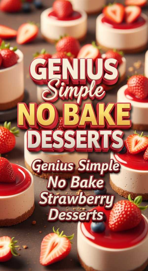 Simple No Bake Strawberry Desserts 69dfdb0383c33