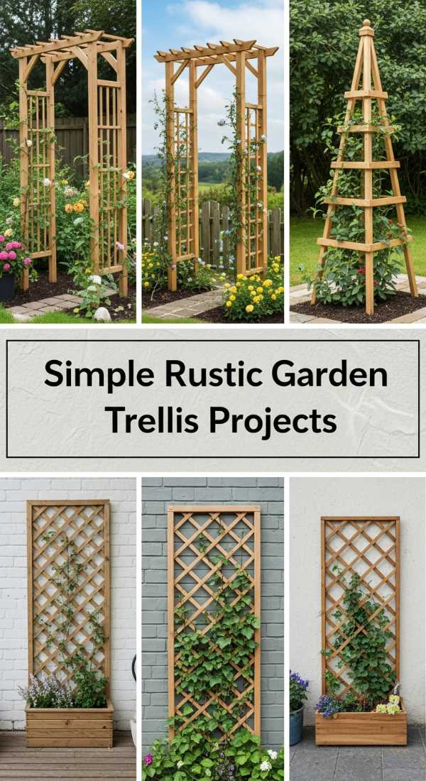 Simple Rustic Garden Trellis Projects 69efa26bd9df6