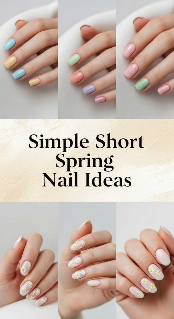 Simple Short Spring Nail Ideas 69de45859c982