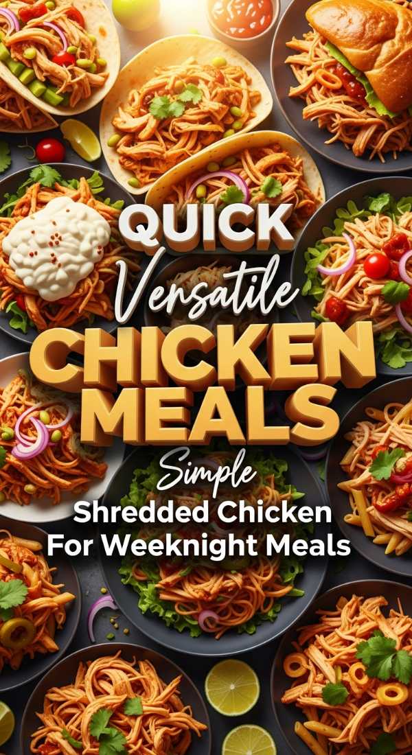 Simple Shredded Chicken For Easy Weeknight Meals 69e4a93aacb2f