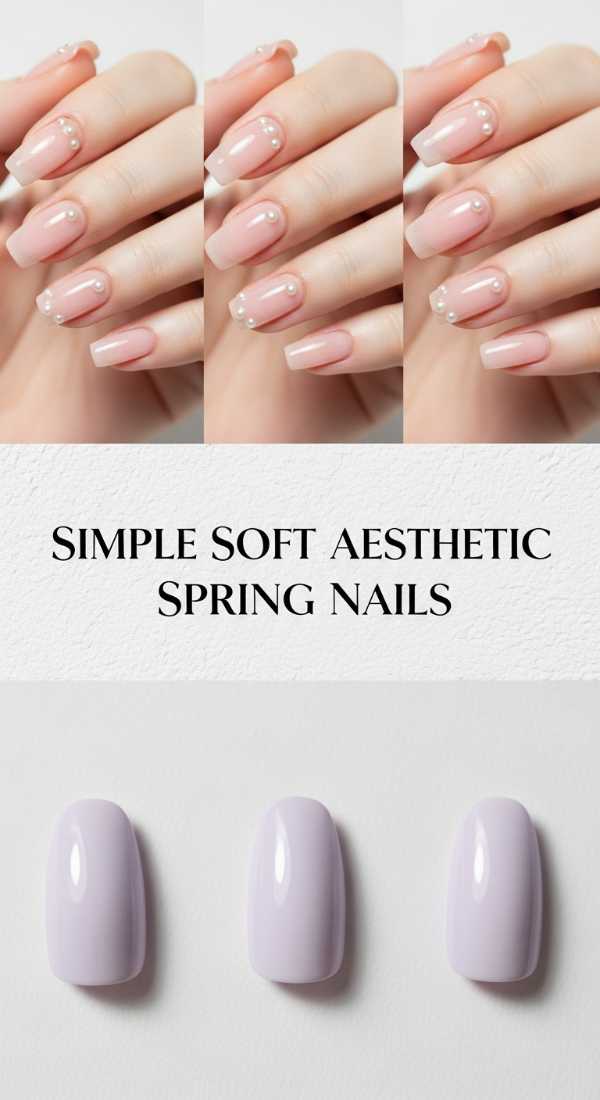 Simple Soft Aesthetic Spring Nails 69df3abb33b98