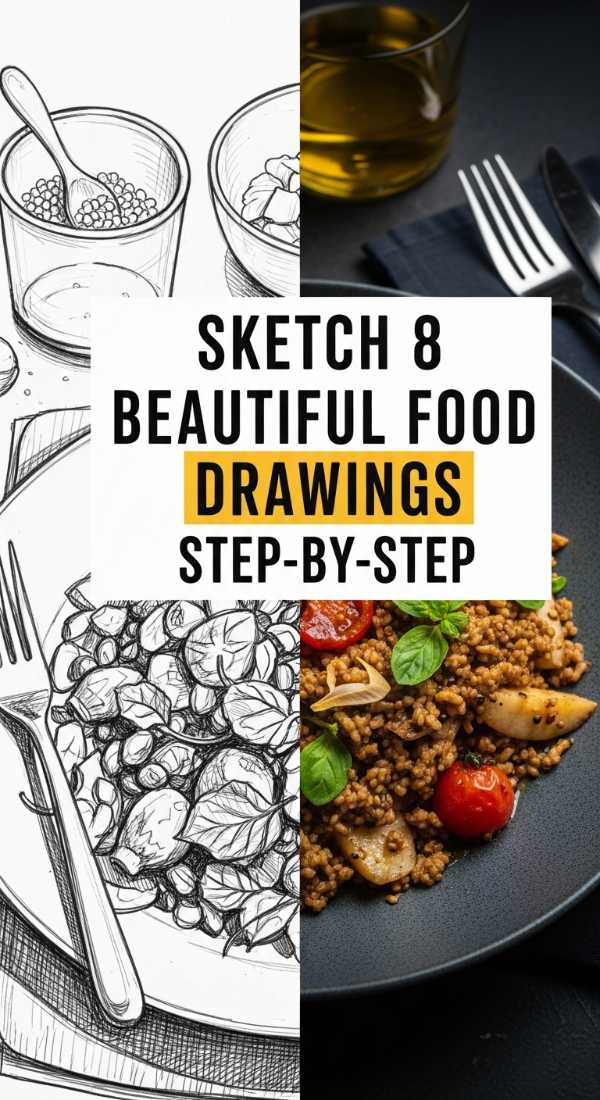 Sketch 8 Beautiful Food Drawings Step By Step 69edfa8ebea5c