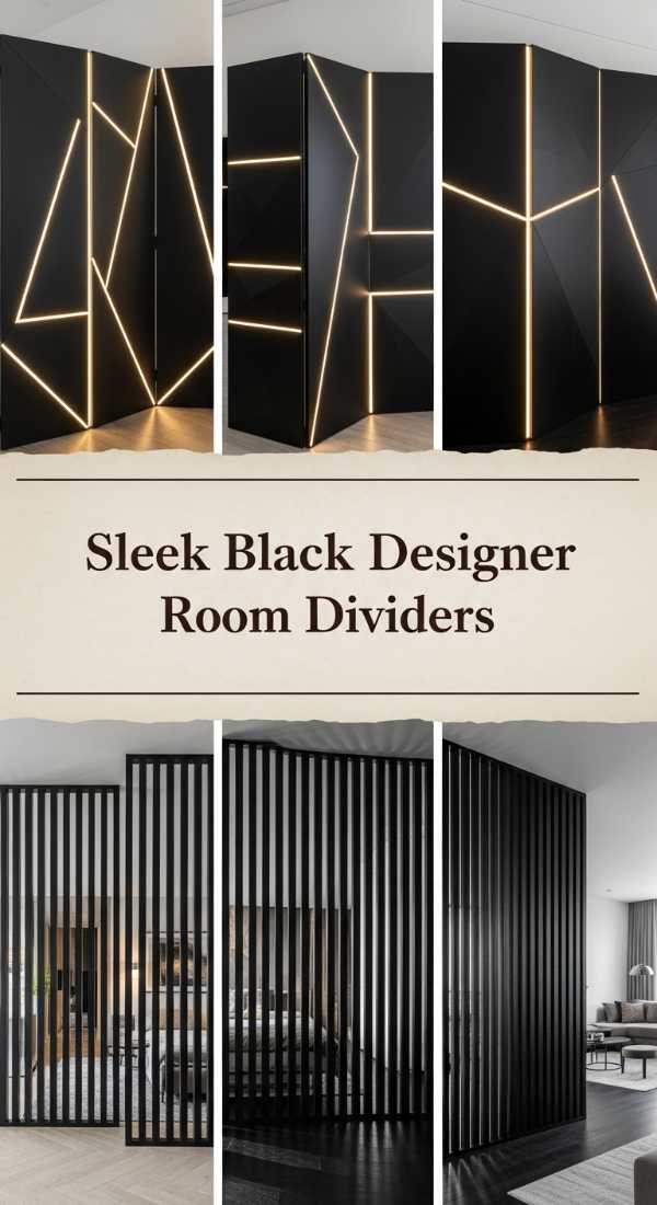 Sleek Black Designer Room Dividers 69f3a69cb8b5a