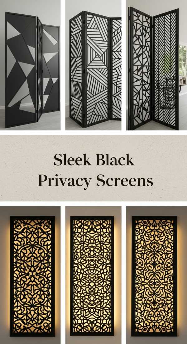 Sleek Black Privacy Screens 69e777a182ea6