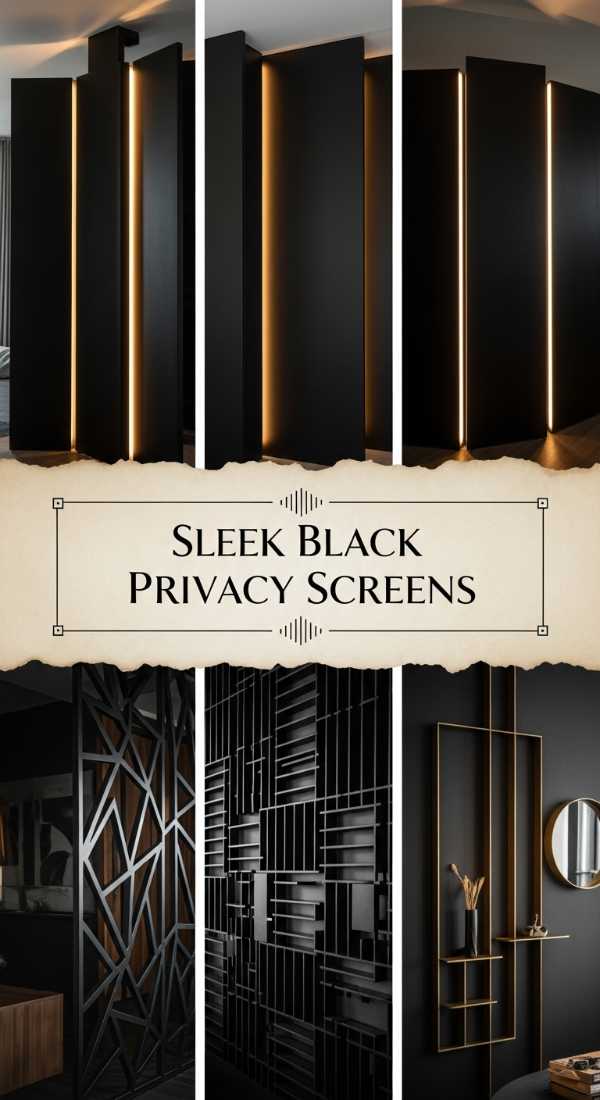 Sleek Black Privacy Screens 69e777a5e055f