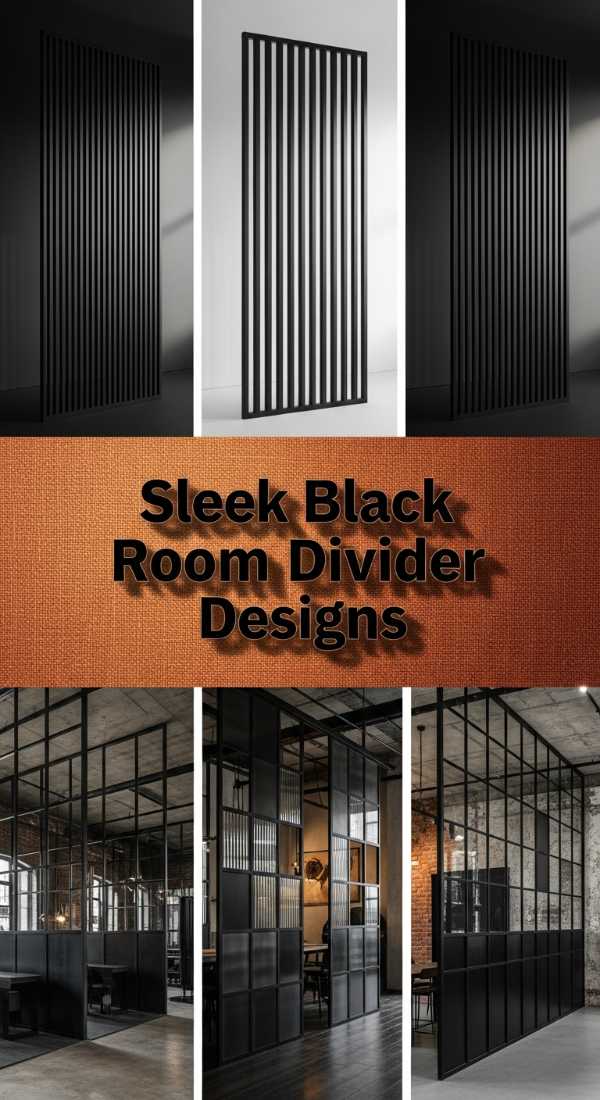 Sleek Black Room Divider Designs 69e777a37bba2