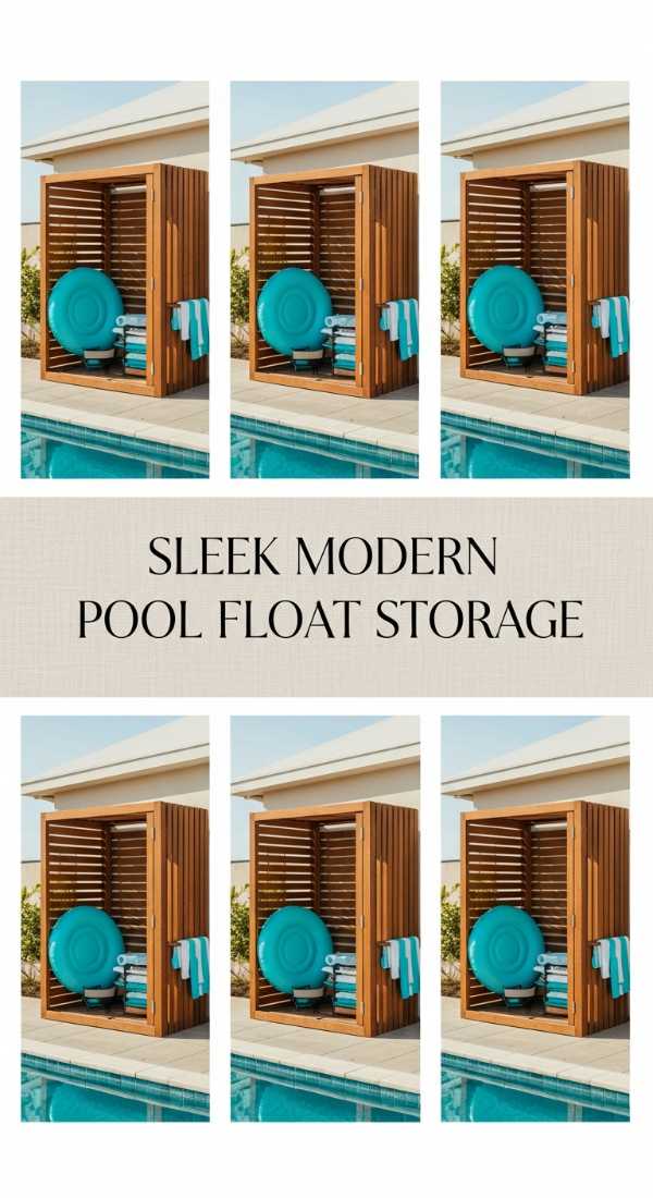 Sleek Modern Pool Float Storage 69efa267e29b9