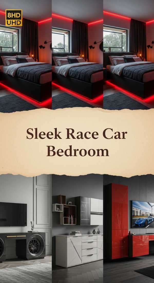 Sleek Race Car Bedroom 69ea60b794c8d
