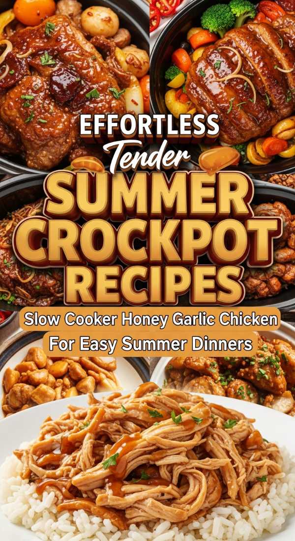 Slow Cooker Honey Garlic Chicken For Easy Summer Dinners 69ef0143e92b8