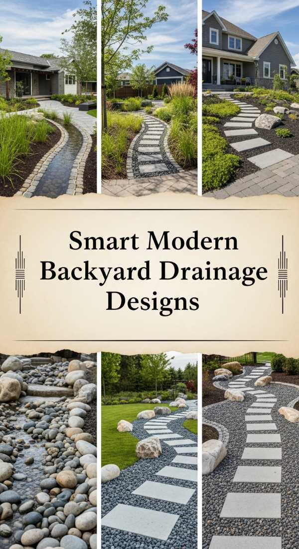 Smart Modern Backyard Drainage Designs 69e777a4656dc