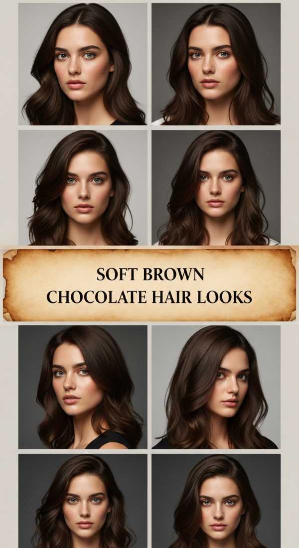 Soft Brown Chocolate Hair Looks 69eceda60a162