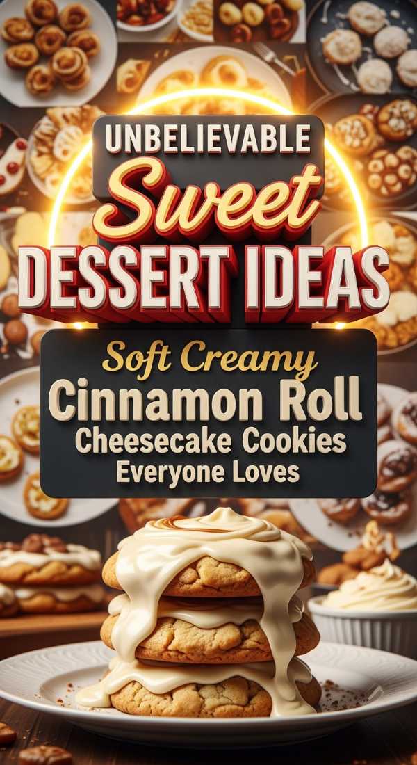 Soft Creamy Cinnamon Roll Cheesecake Cookies Everyone Loves 69e707d426295