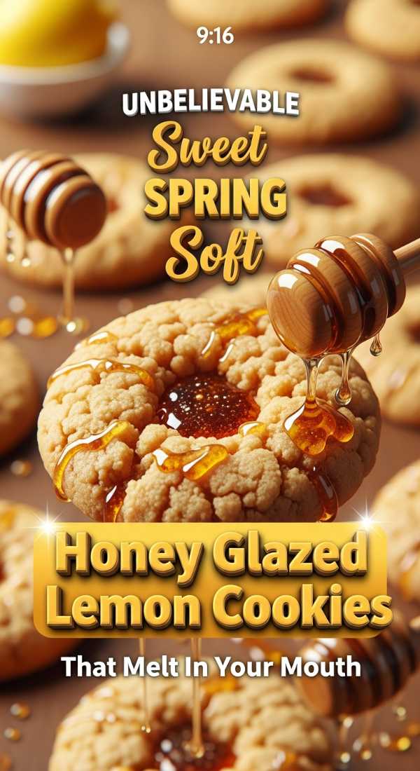 Soft Honey Glazed Lemon Cookies That Melt In Your Mouth 69dde7bee0ab7
