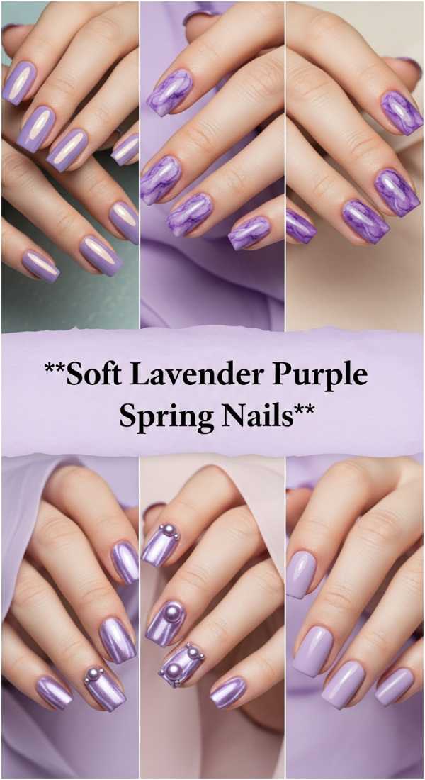 Soft Lavender Purple Spring Nails 69e5f3e21587e