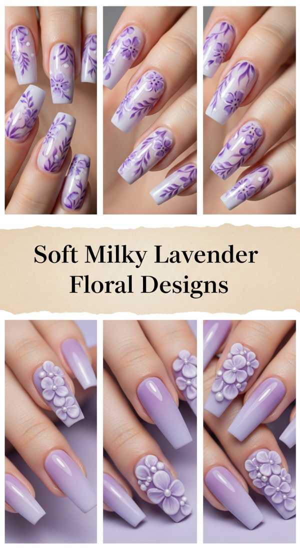 Soft Milky Lavender Floral Designs 69f32d7099d5f