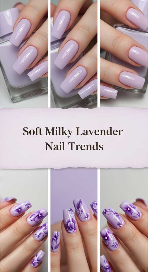 Soft Milky Lavender Nail Trends 69f0ca521ffe8