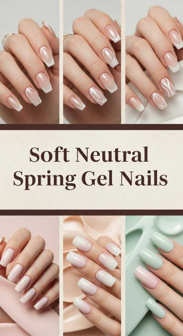Soft Neutral Spring Gel Nails 69ef3ac9984b6