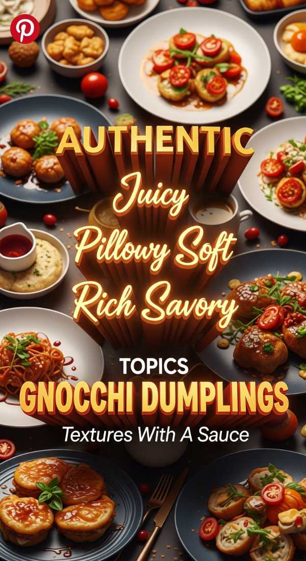 Soft Pillowy Gnocchi With Savory Sauce