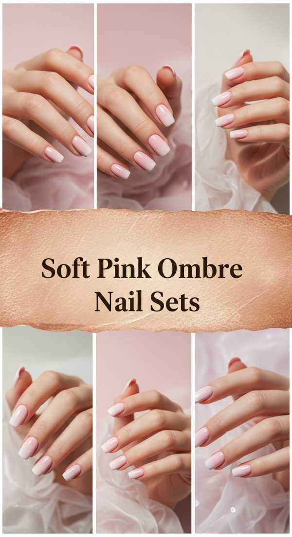 Soft Pink Ombre Nail Sets 69e350efa44bf