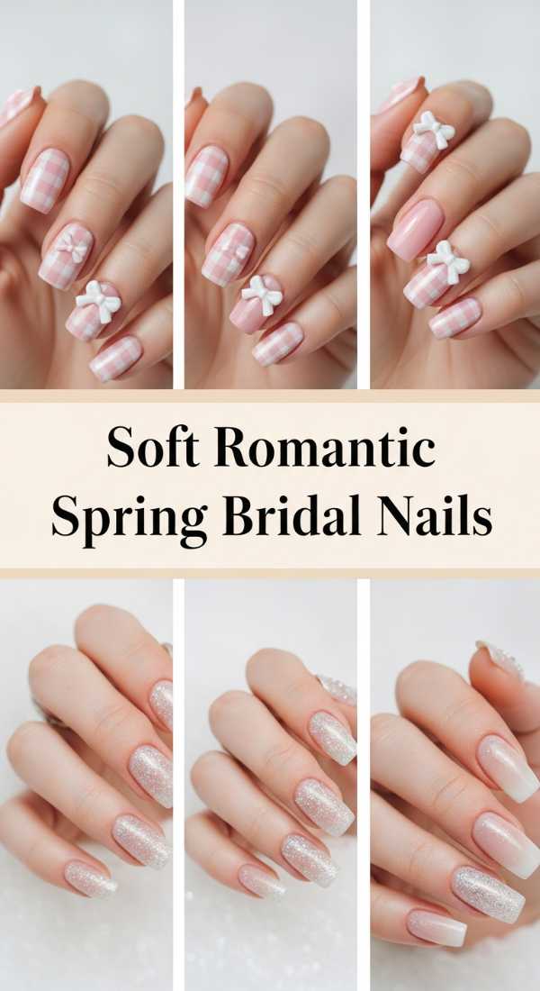 Soft Romantic Spring Bridal Nails 69ef3c5c4714c