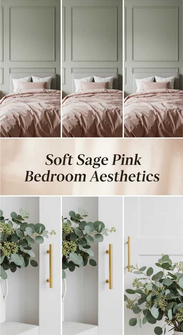Soft Sage Pink Bedroom Aesthetics 69ea60b13cf47
