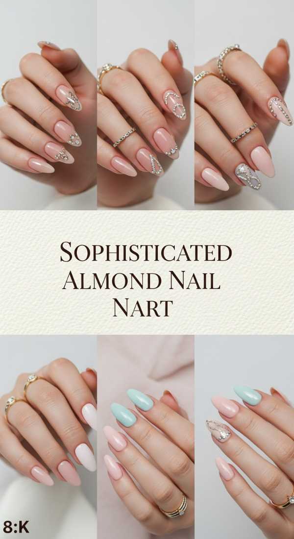 Sophisticated Almond Nail Art 69de457d94b7f