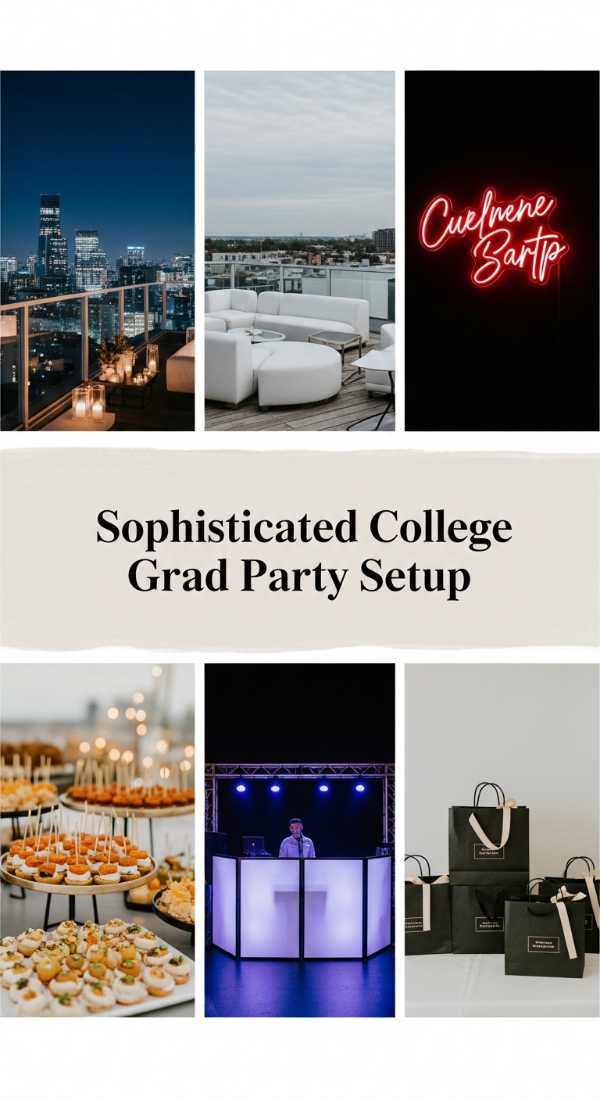 Sophisticated College Grad Party Setup 69e32c465cafc