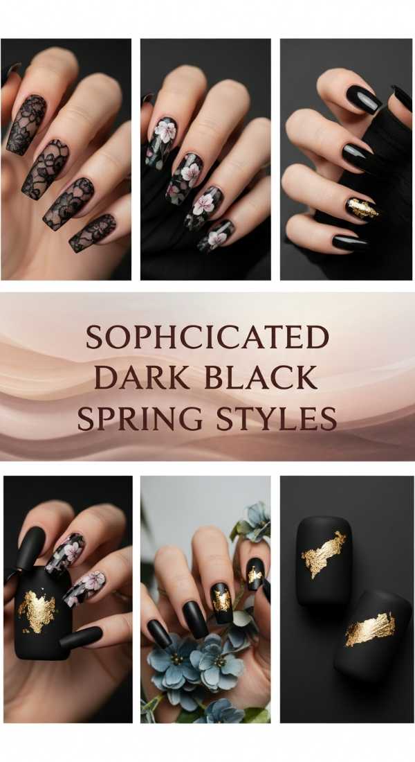 Sophisticated Dark Black Spring Styles 69ecf7477b0a0