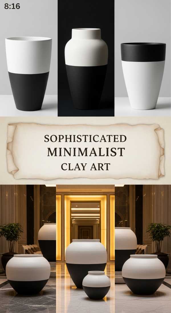 Aesthetic Plant Styling: Why Hand-Painted Pots are a Must-Have Sophisticated Minimalist Clay Art 69df43c8ed820
