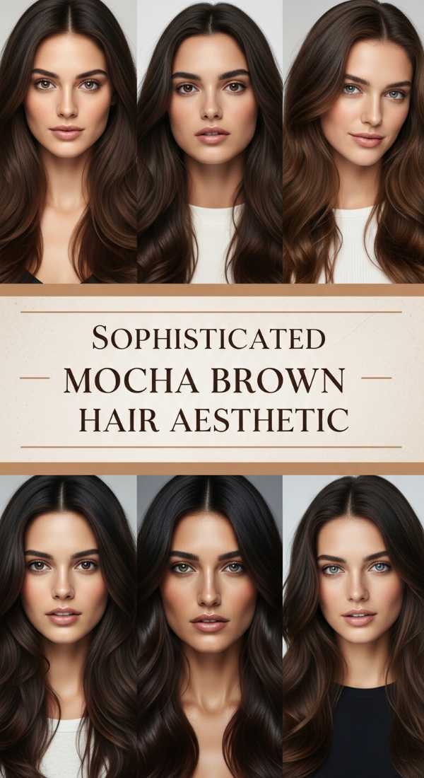 Sophisticated Mocha Brown Hair Aesthetic 69ecef9245dde