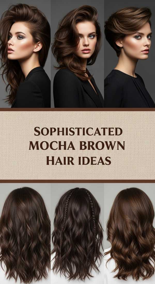 Sophisticated Mocha Brown Hair Ideas 69ecef805195d