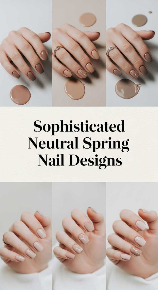 Sophisticated Neutral Spring Nail Designs 69f2495f3ec4a