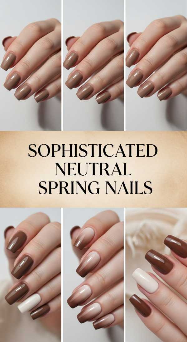 Sophisticated Neutral Spring Nails 69ecf7560da19