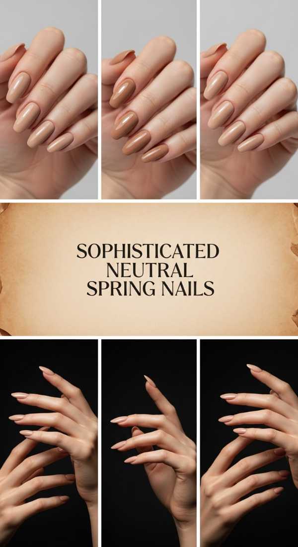 Sophisticated Neutral Spring Nails 69f24945b1f41