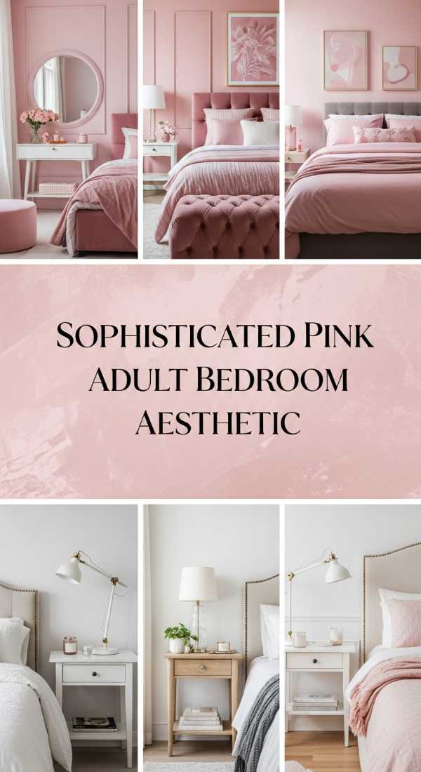 Sophisticated Pink Adult Bedroom Aesthetic 69ea60c4da75a