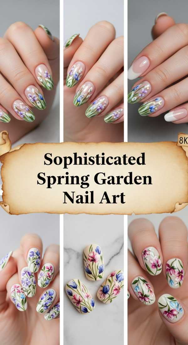 Sophisticated Spring Garden Nail Art 69f24a5fddb0d
