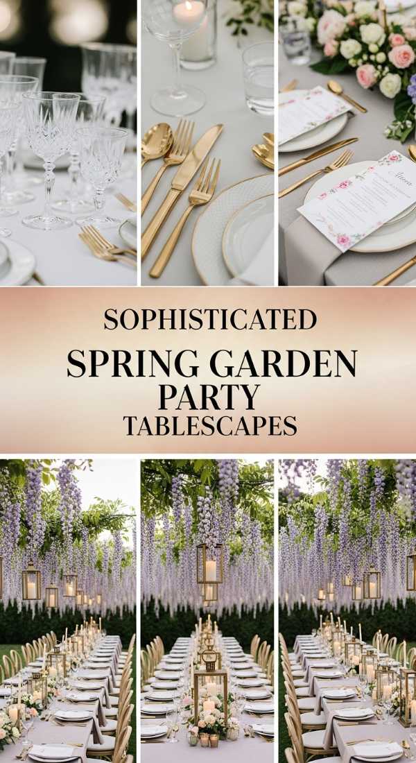 Sophisticated Spring Garden Party Tablescapes 69df43df8fe75