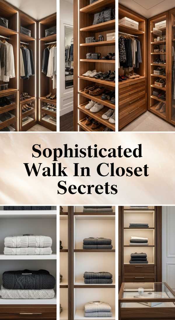 Sophisticated Walk In Closet Secrets 69e3b6ec77a48