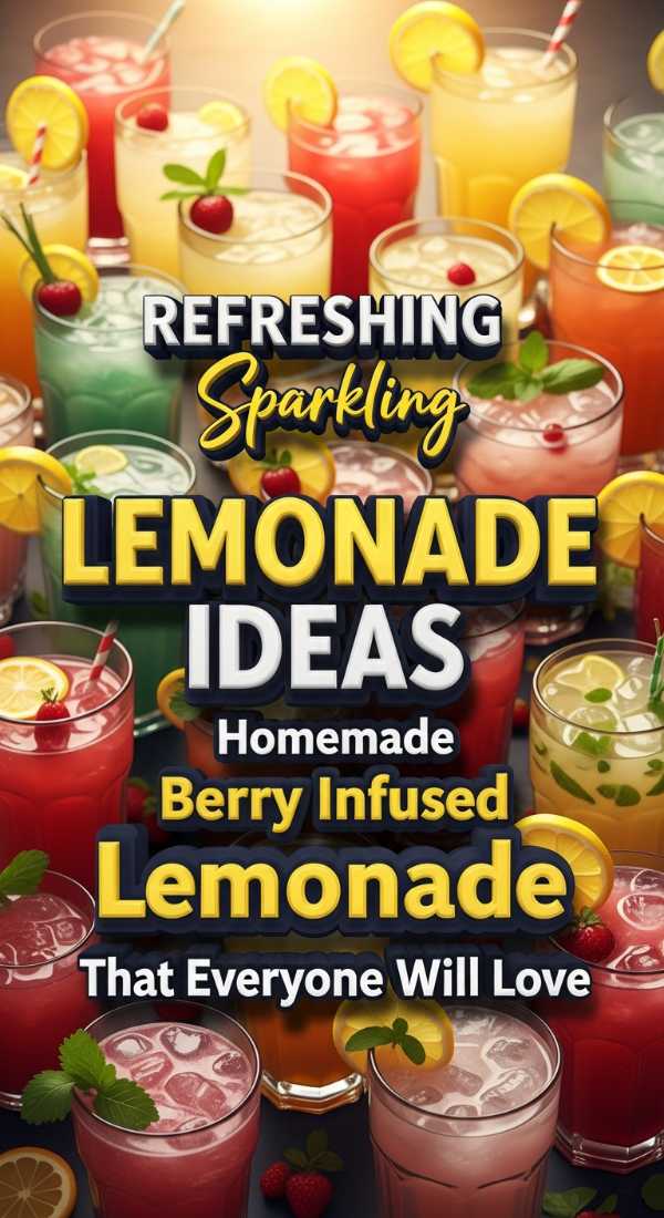 Sparkling Berry Lemonade Flavor Ideas To Beat The Heat 69ef029815b1c