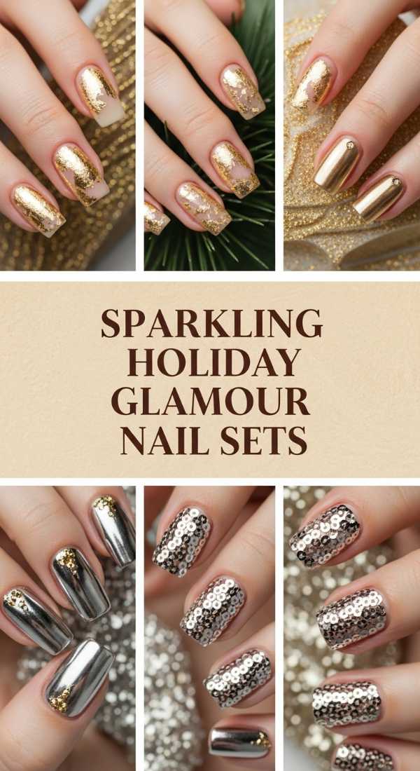 Sparkling Holiday Glamour Nail Sets 69e72cd141c7a