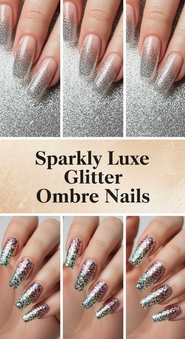 Sparkly Luxe Glitter Ombre Nails 69e72cb9b3b85