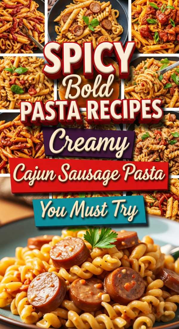 Spicy Bold Pasta Recipes Creamy Cajun Sausage