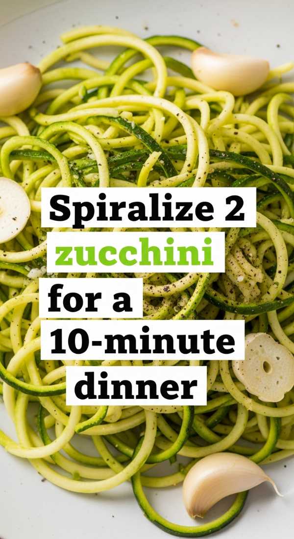 Spiralize 2 Zucchini For A 10 Minute Dinner 69e9b6dee5705