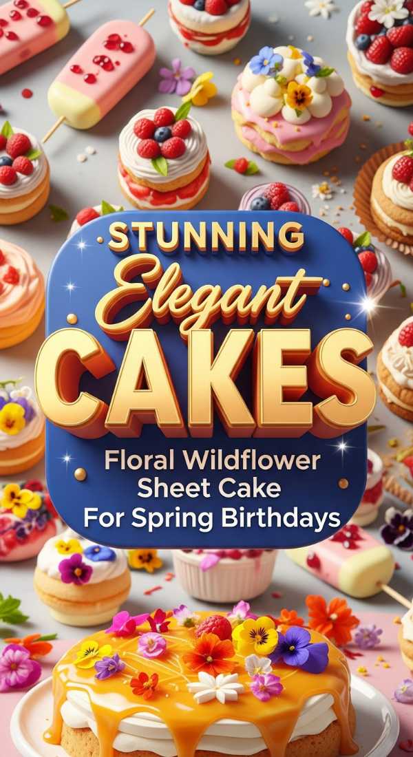 Spring Wildflower Sheet Cake 69edba2eeb473