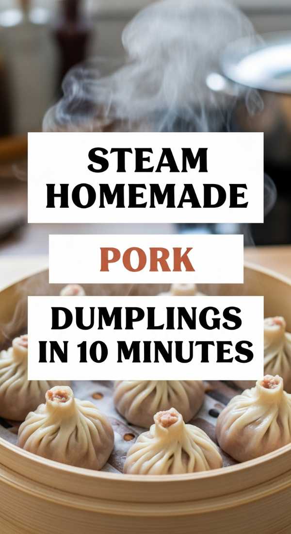 Steam Homemade Pork Dumplings In 10 Minutes 69e21f0b56fc6