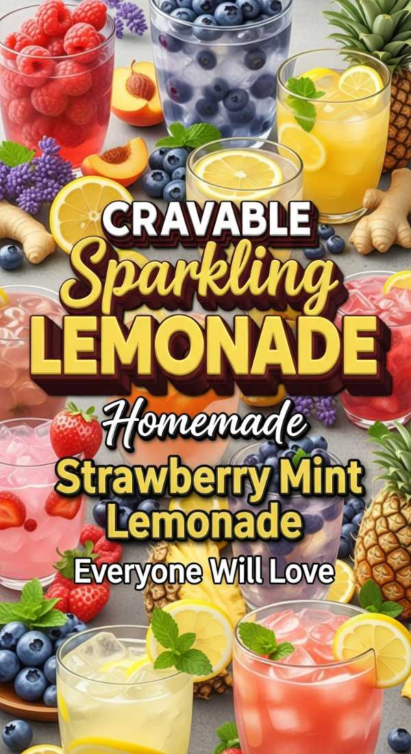 Strawberry Mint Lemonade Flavor Ideas 69edba4394596