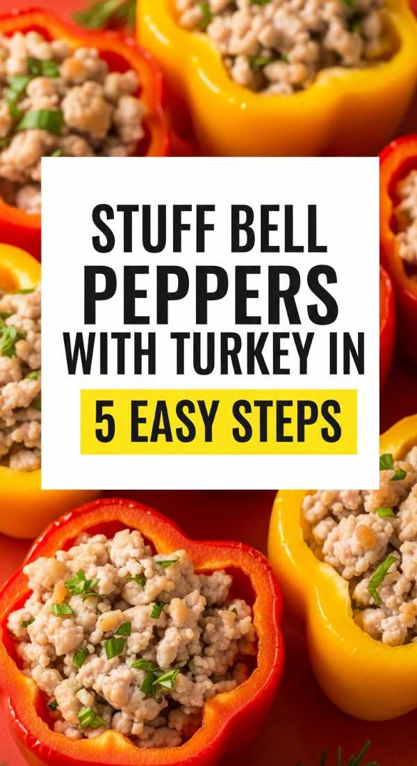Stuff Bell Peppers With Turkey In 5 Easy Steps 69e9b55e23bc6