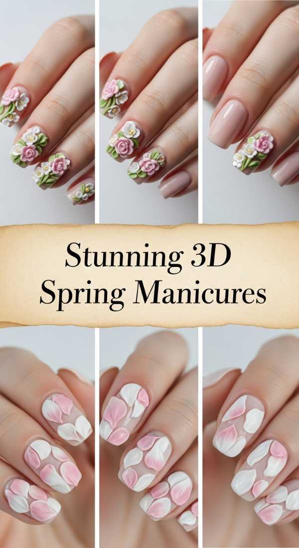 Stunning 3D Spring Manicures