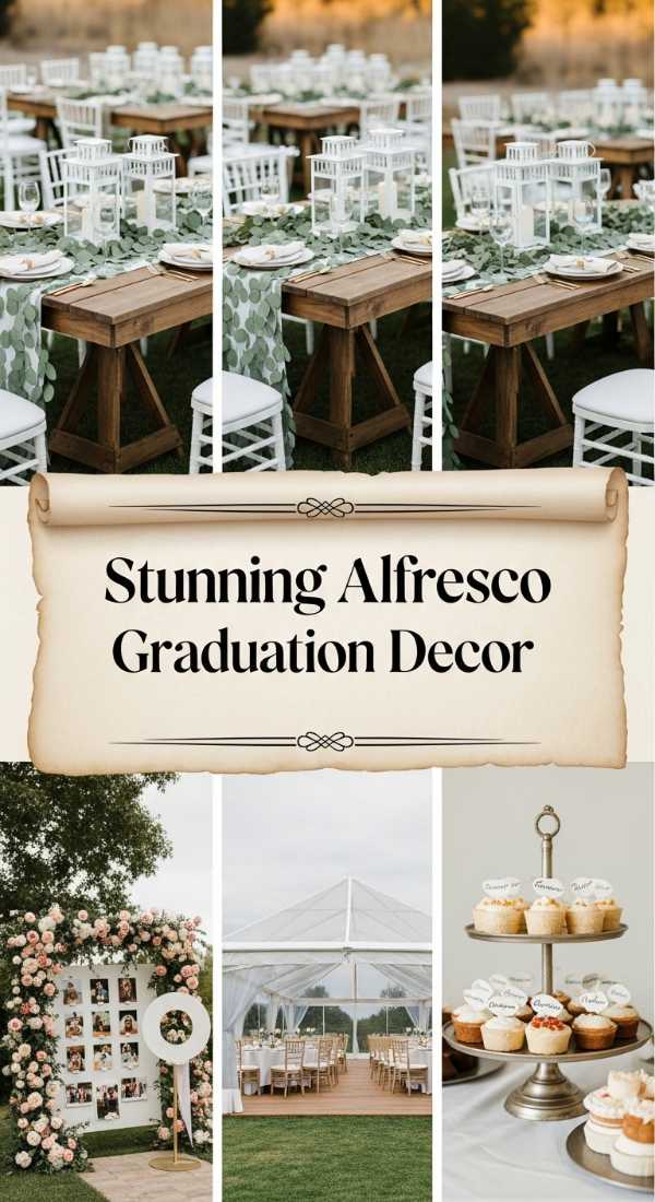 Stunning Alfresco Graduation Decor 69e60f4dbab73