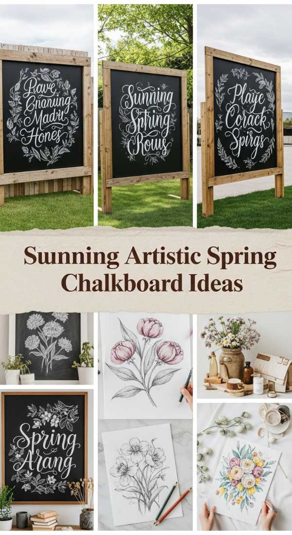 Stunning Artistic Spring Chalkboard Ideas 69df43e3477d2
